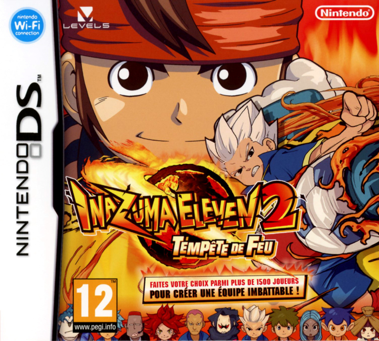 jaquette du jeu vidéo Inazuma Eleven 2 : Tempête de Feu