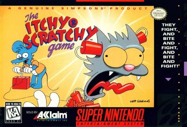 jaquette du jeu vidéo The Itchy & Scratchy Game