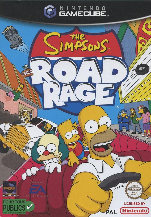 jaquette du jeu vidéo The Simpsons : Road Rage