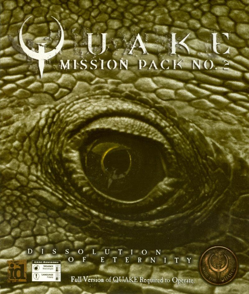 jaquette du jeu vidéo QUAKE Mission Pack 2 Dissolution of Eternity