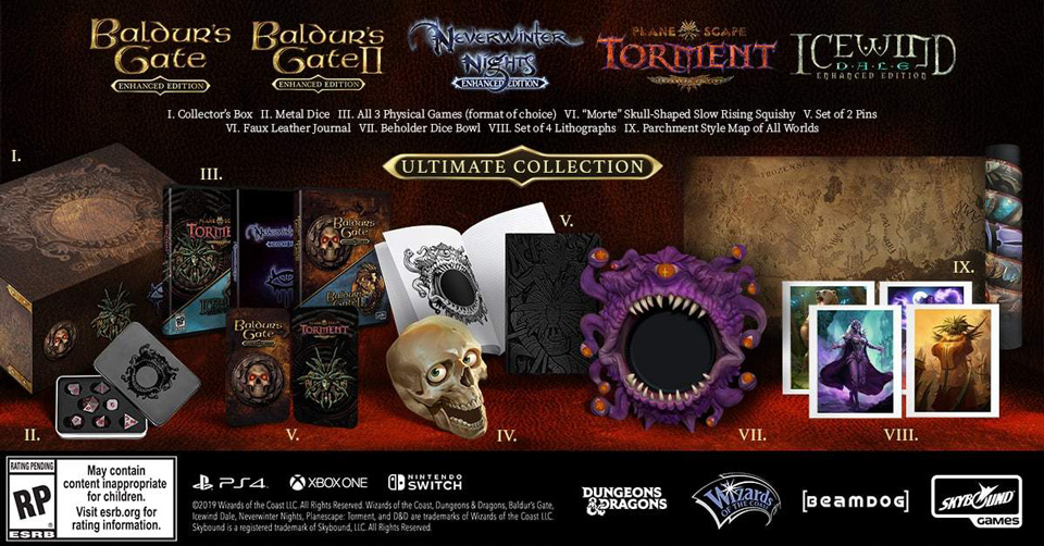 jaquette du jeu vidéo Ultimate Enhanced Edition Collector's Pack Baldur's Gate Series