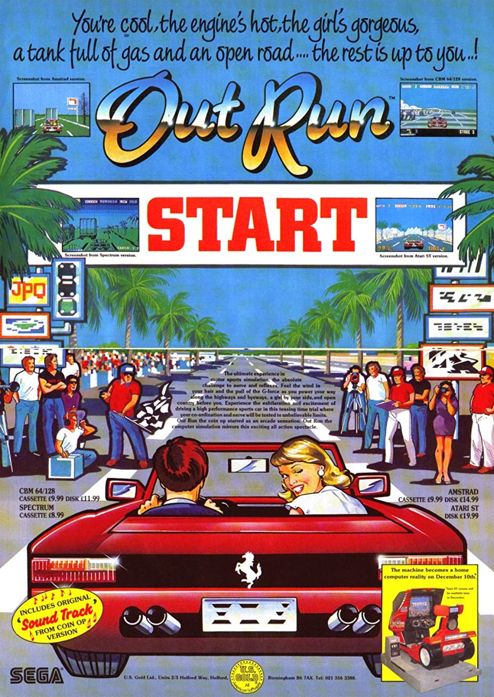 jaquette du jeu vidéo OutRun