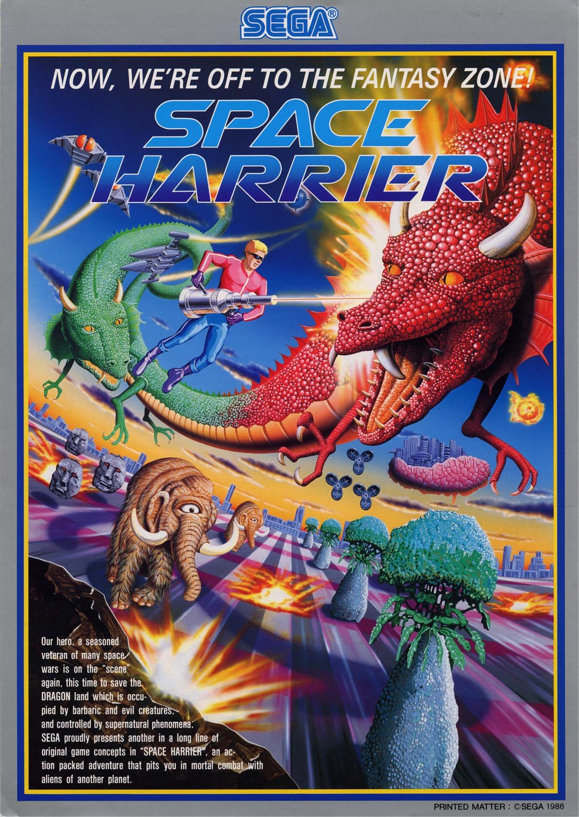 jaquette du jeu vidéo Space Harrier