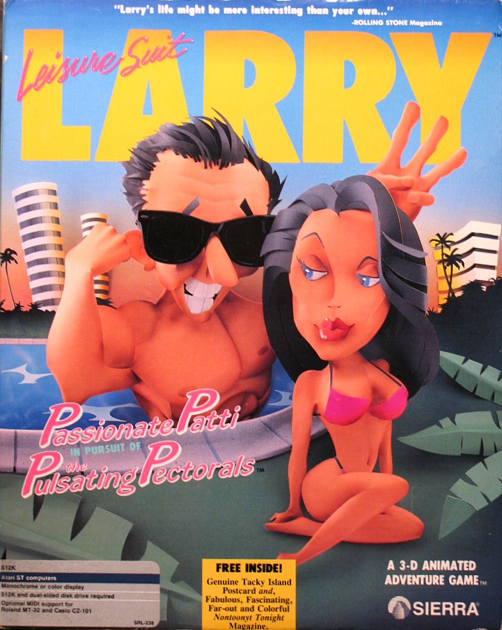 jaquette du jeu vidéo Leisure Suit Larry III : Patti la passion à la poursuite des pectoraux puissants