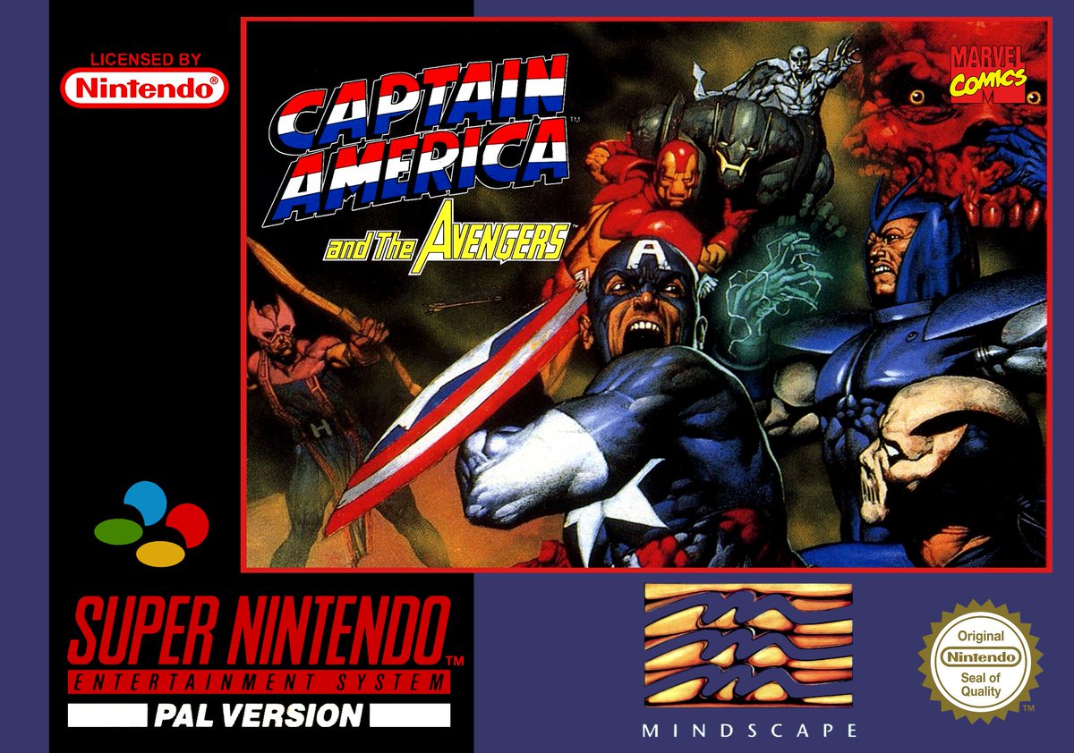 jaquette du jeu vidéo Captain America and The Avengers