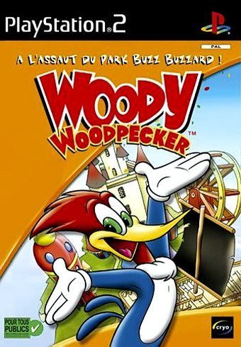 jaquette du jeu vidéo Woody Woodpecker : À l'assaut du parc Buzz Buzzard !