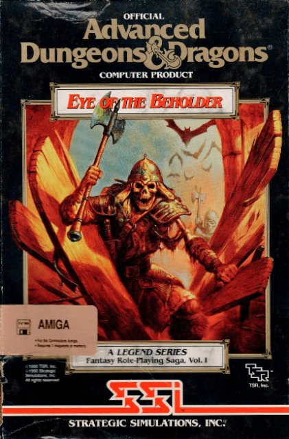 jaquette du jeu vidéo Eye of the Beholder