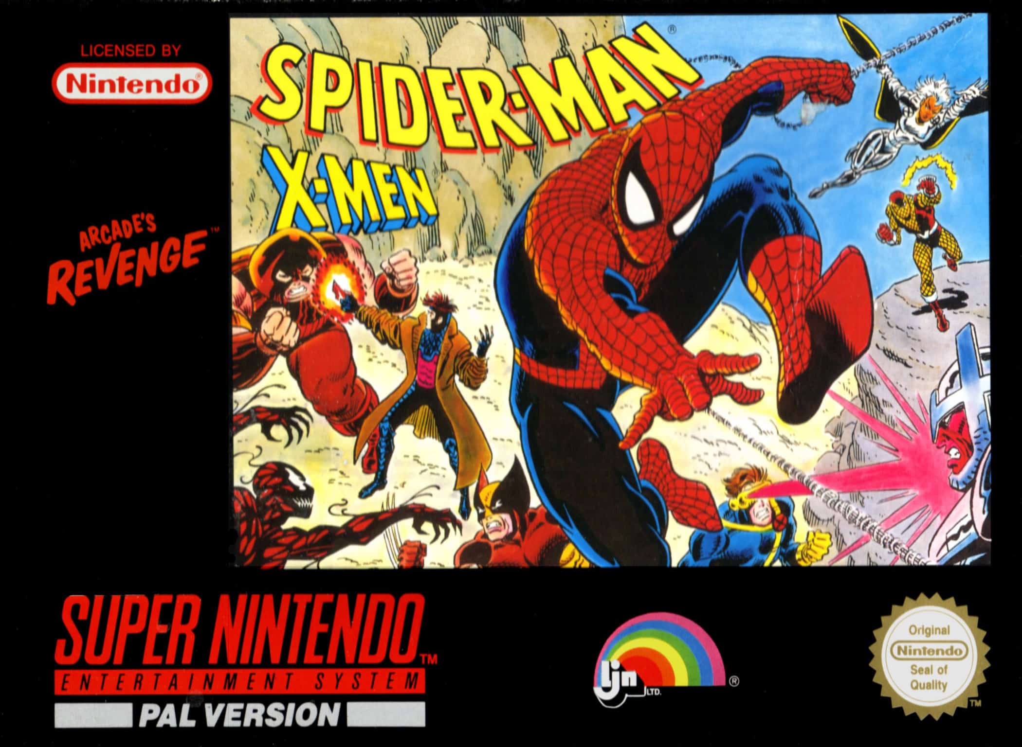 jaquette du jeu vidéo Spider-Man and the X-Men: Arcade's Revenge