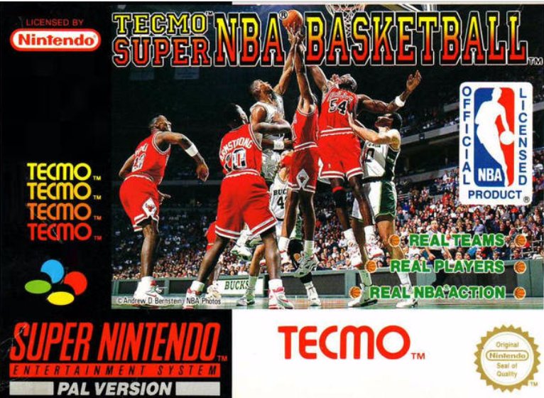 jaquette du jeu vidéo Tecmo Super NBA Basketball