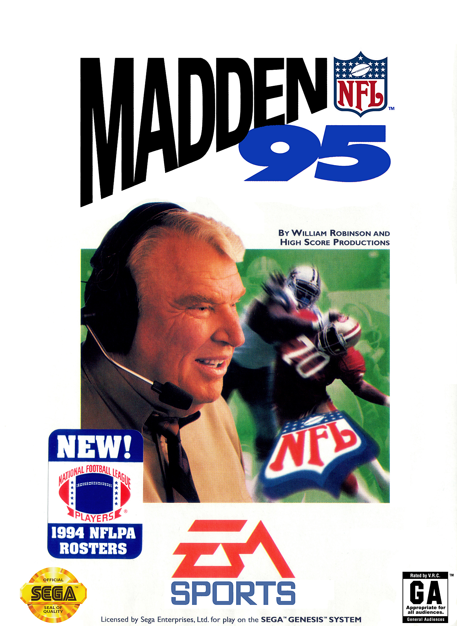jaquette du jeu vidéo Madden NFL '95