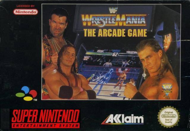 jaquette du jeu vidéo WWF Wrestlemania : The Arcade Game