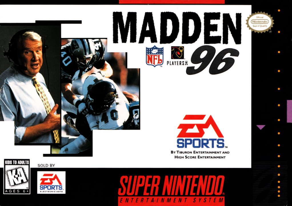 jaquette du jeu vidéo Madden NFL '96