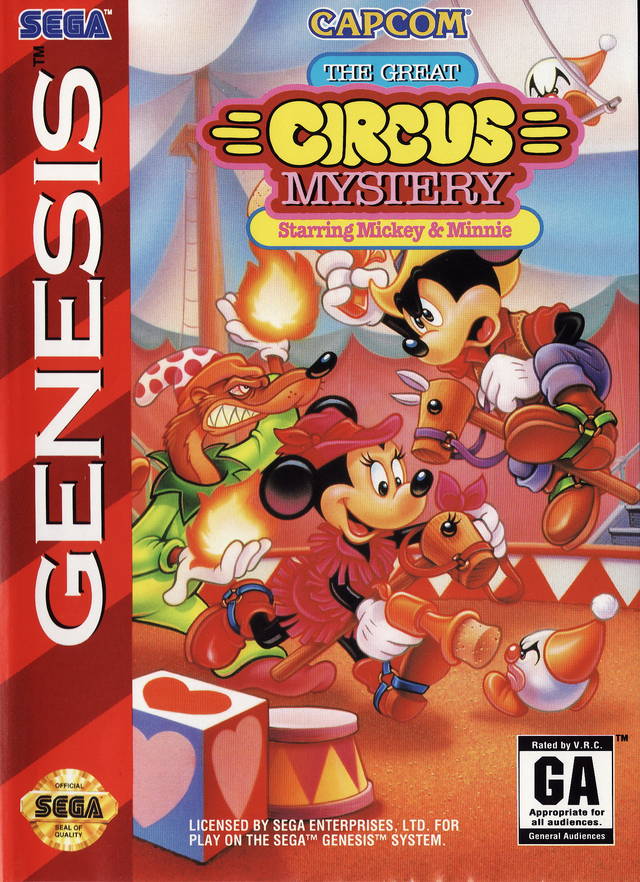 jaquette du jeu vidéo The Great Circus Mystery starring Mickey & Minnie Mouse