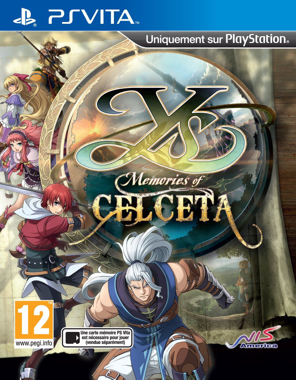 jaquette du jeu vidéo Ys: Memories of Celceta
