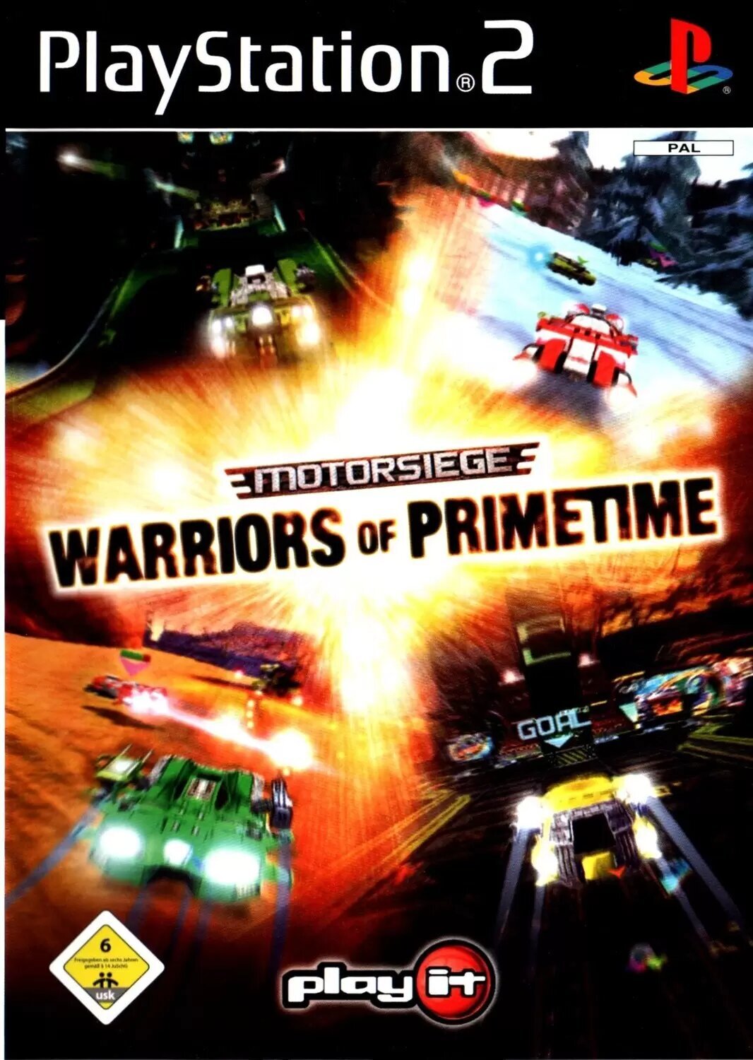 jaquette du jeu vidéo Motorsiege : Warriors of Primetime