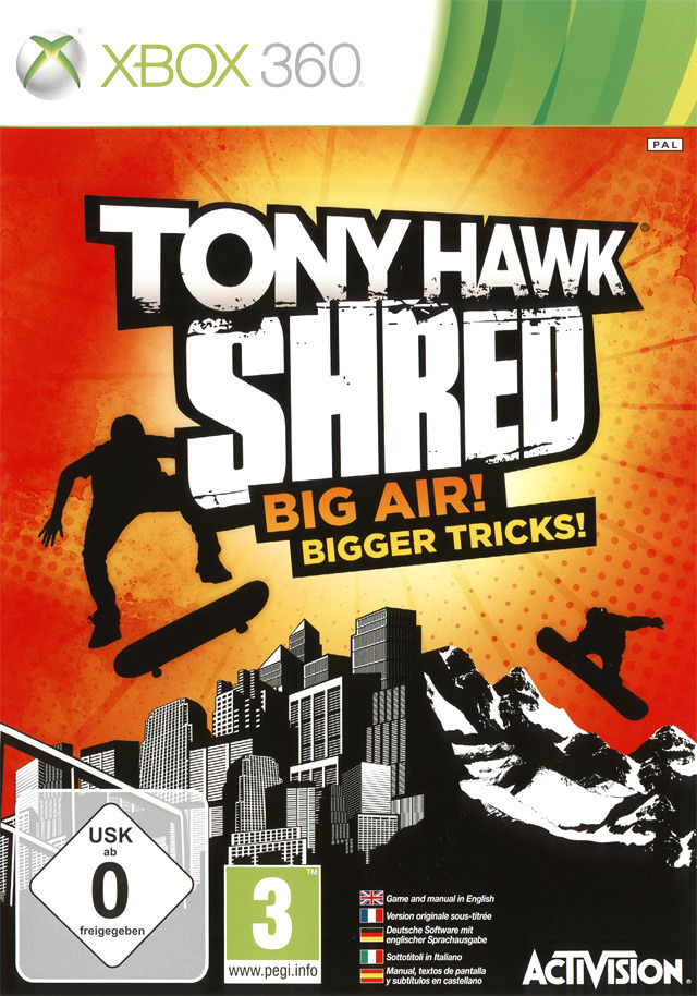 jaquette du jeu vidéo Tony Hawk Shred
