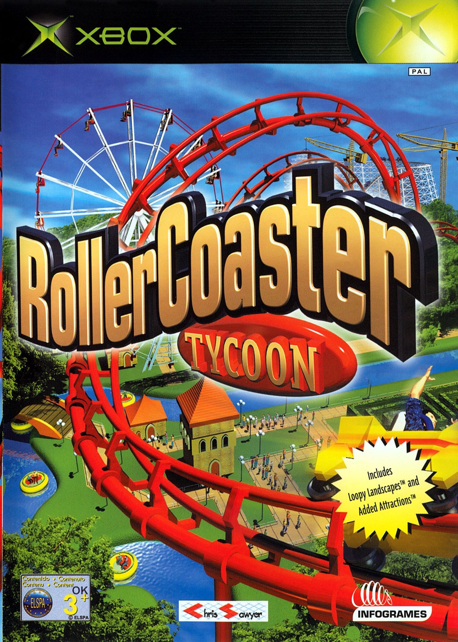 jaquette du jeu vidéo RollerCoaster Tycoon Deluxe