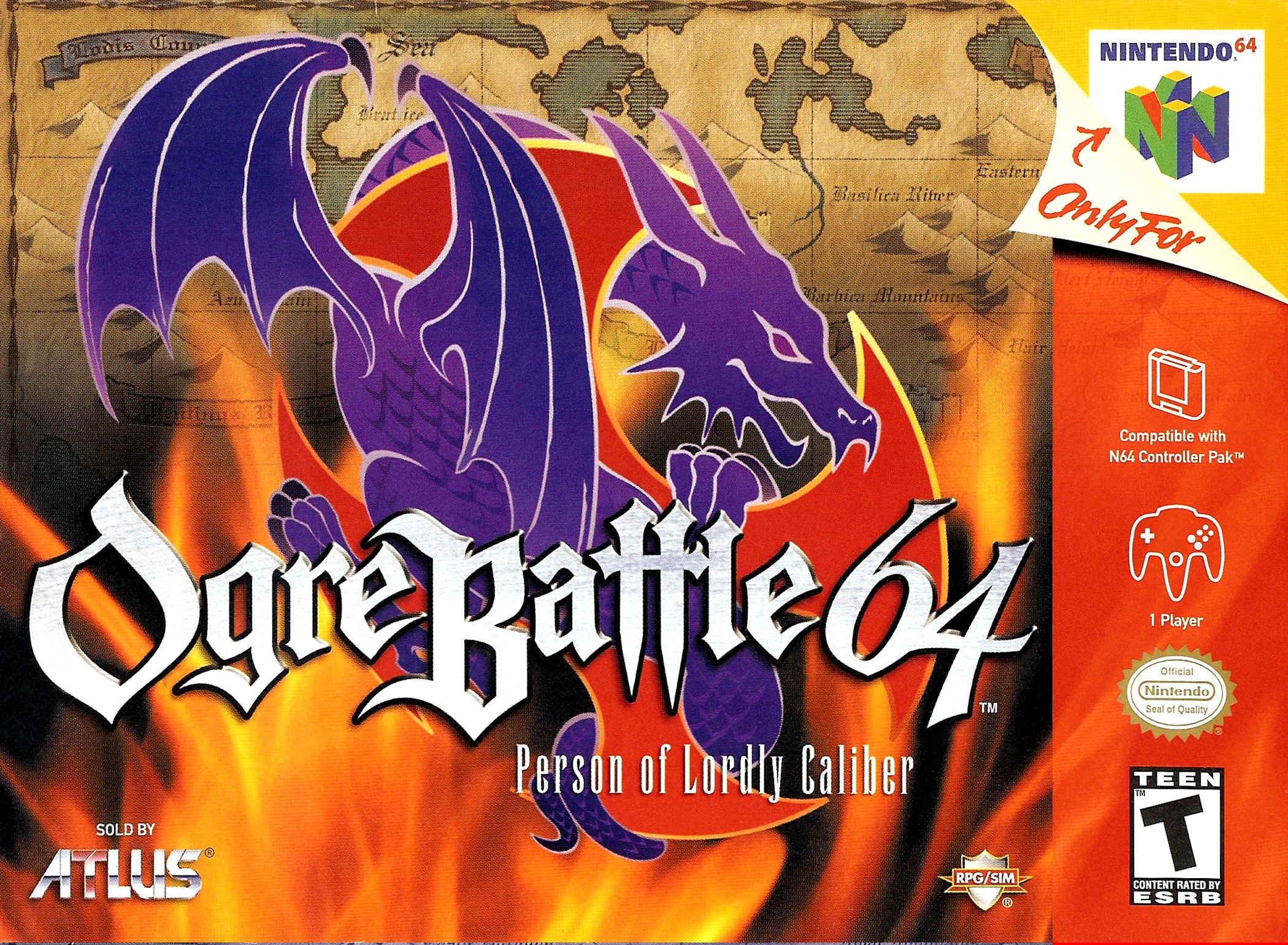 jaquette du jeu vidéo Ogre Battle 64: Person of Lordly Caliber