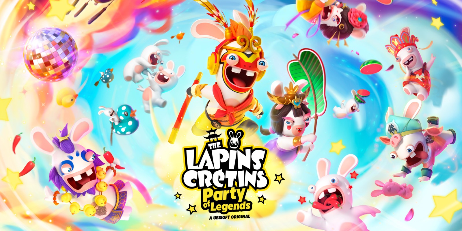 jaquette du jeu vidéo The Lapins Crétins : Party of Legends