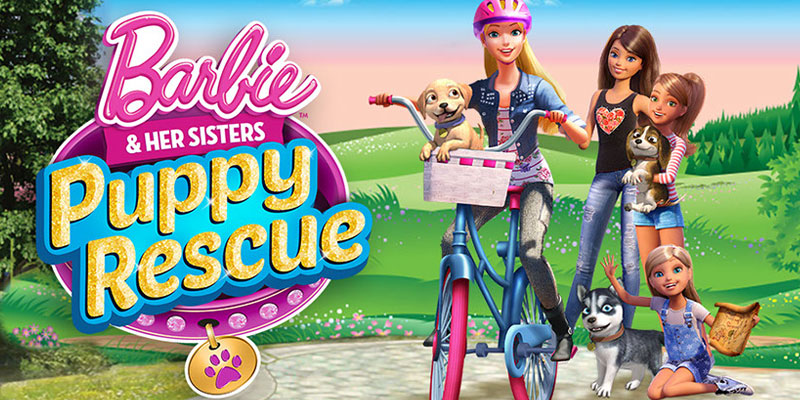 jaquette du jeu vidéo Barbie et Ses Soeurs : La Grande Aventure Des Chiots