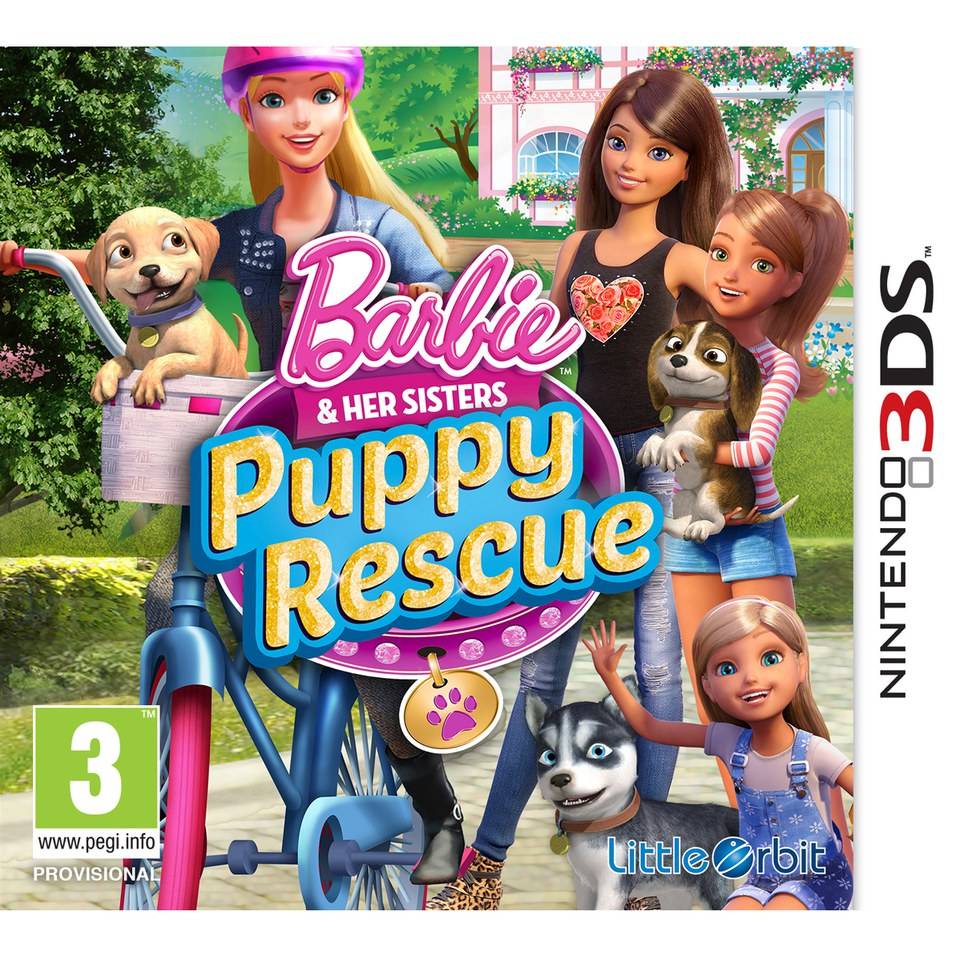 jaquette du jeu vidéo Barbie et Ses Soeurs : La Grande Aventure Des Chiots