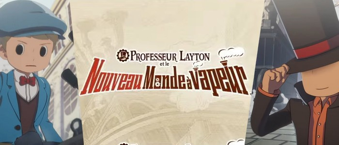 jaquette du jeu vidéo Professeur Layton et le Nouveau Monde à Vapeur
