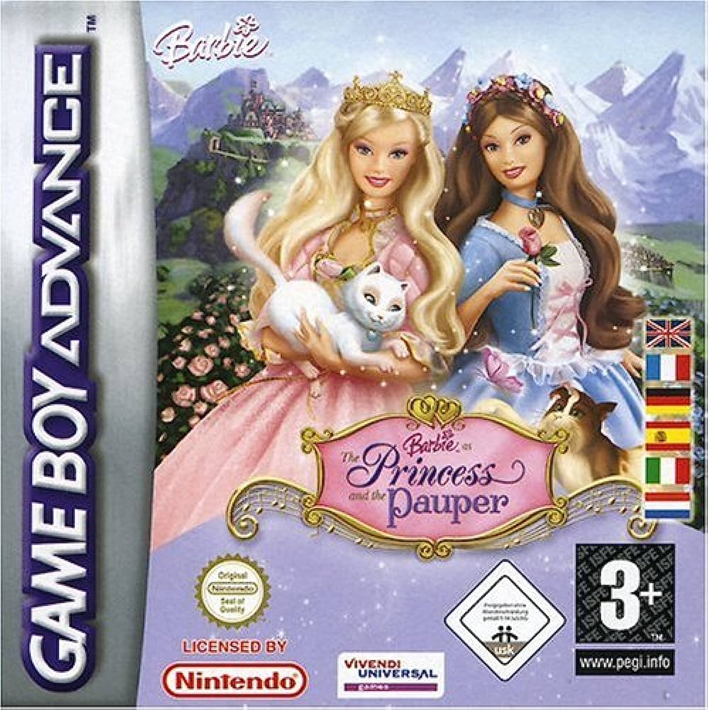 jaquette du jeu vidéo Barbie : Cœur de princesse