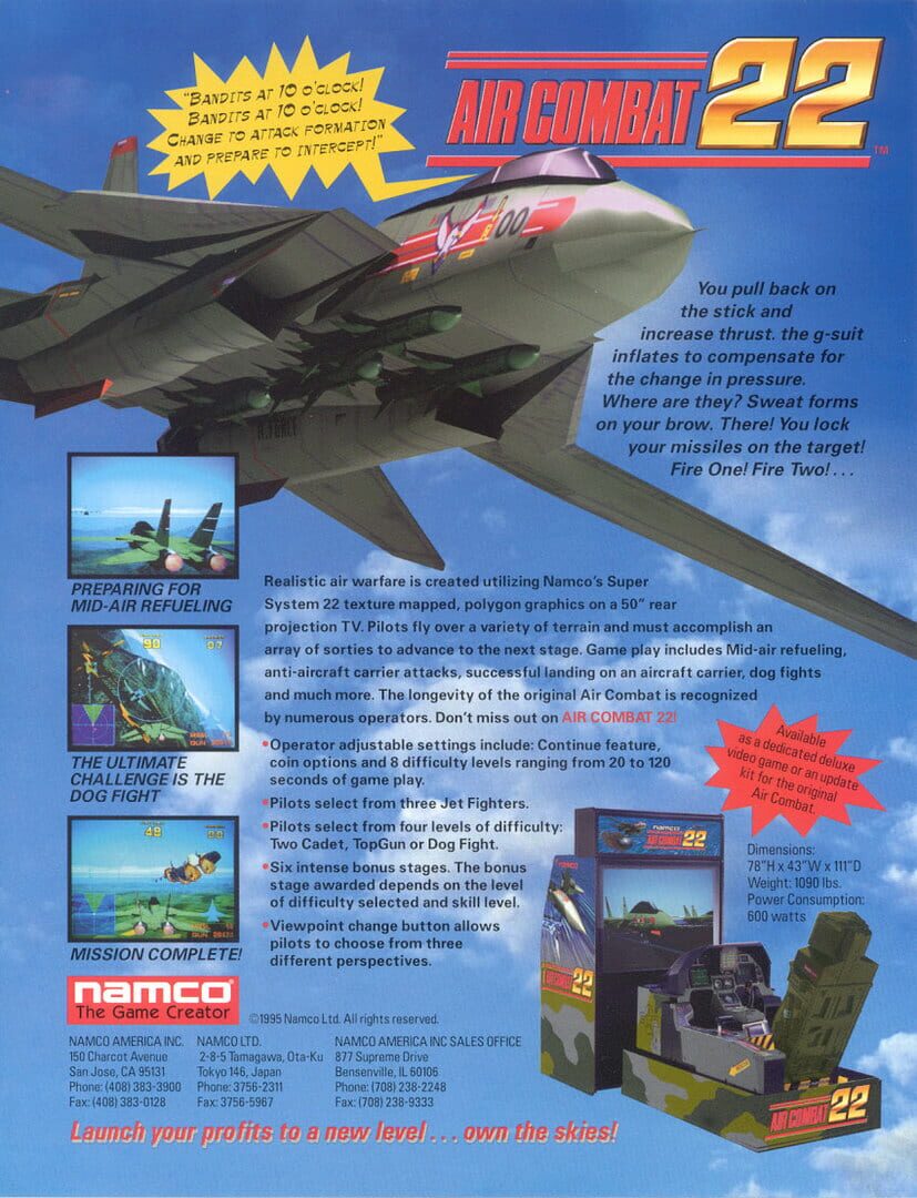 jaquette du jeu vidéo Air Combat 22
