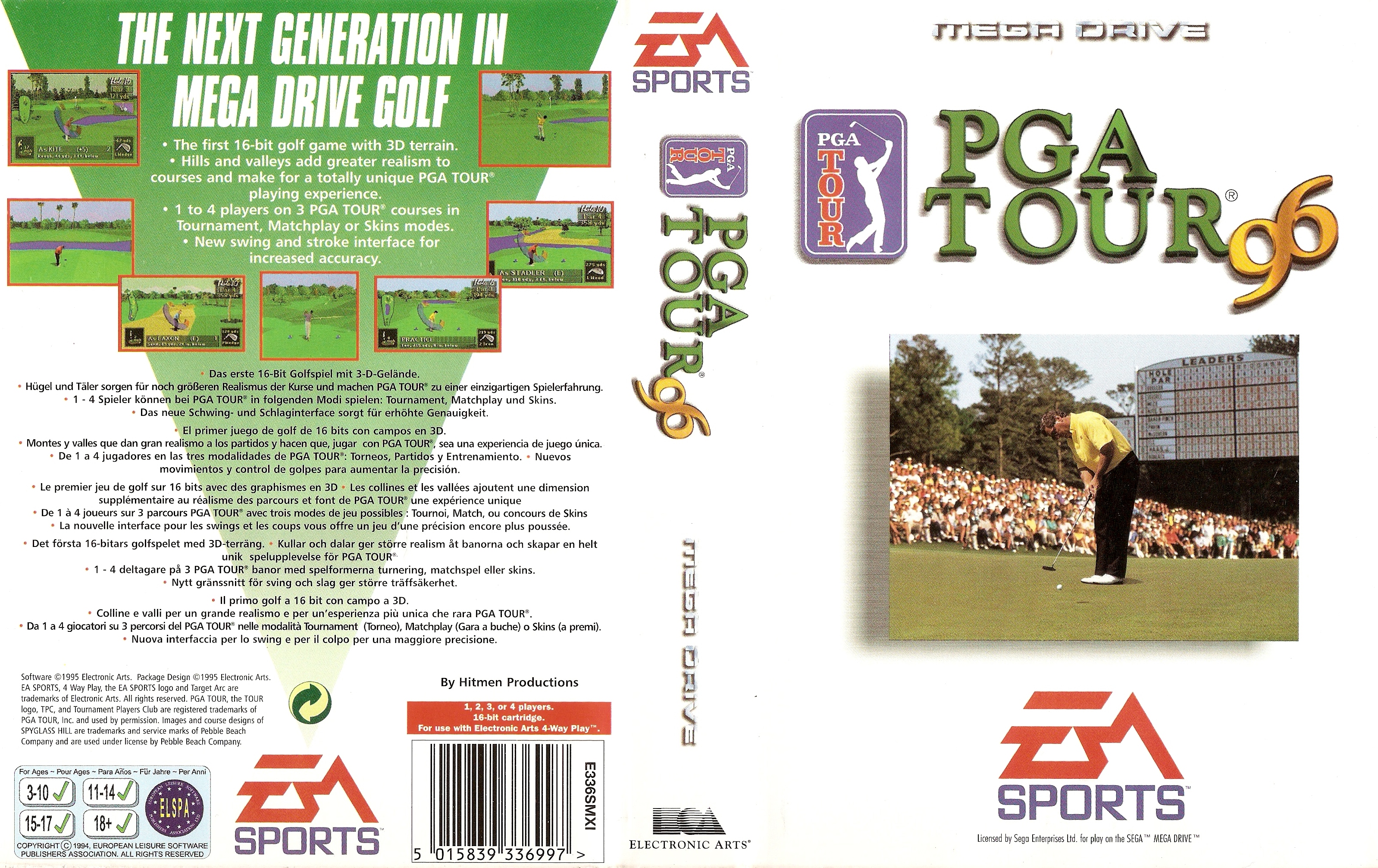 jaquette du jeu vidéo PGA Tour 96