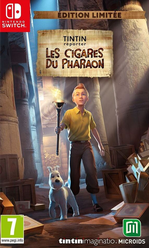 jaquette du jeu vidéo Tintin Reporter : Les Cigares du Pharaon