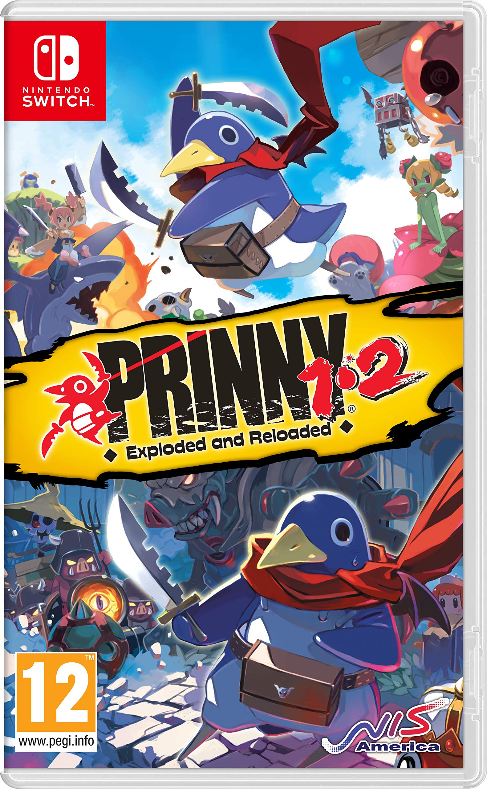 jaquette du jeu vidéo Prinny 1•2: Exploded and Reloaded
