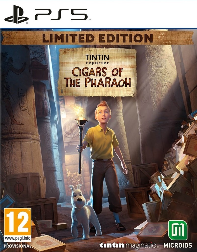 jaquette du jeu vidéo Tintin Reporter : Les Cigares du Pharaon