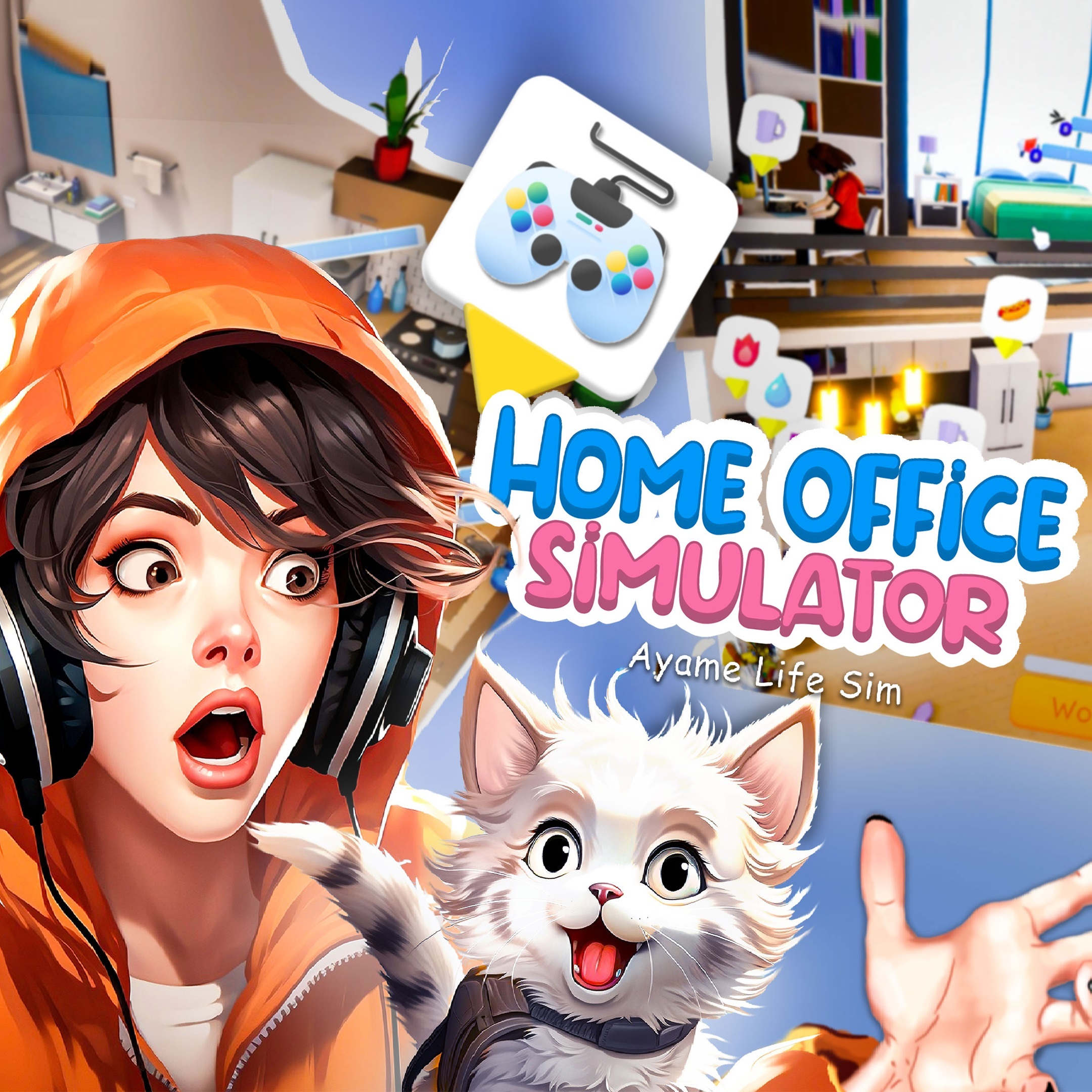 jaquette du jeu vidéo Home Office Simulator - Ayame Life Sim