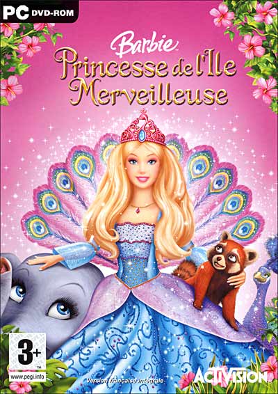 jaquette du jeu vidéo Barbie, princesse de l'île merveilleuse