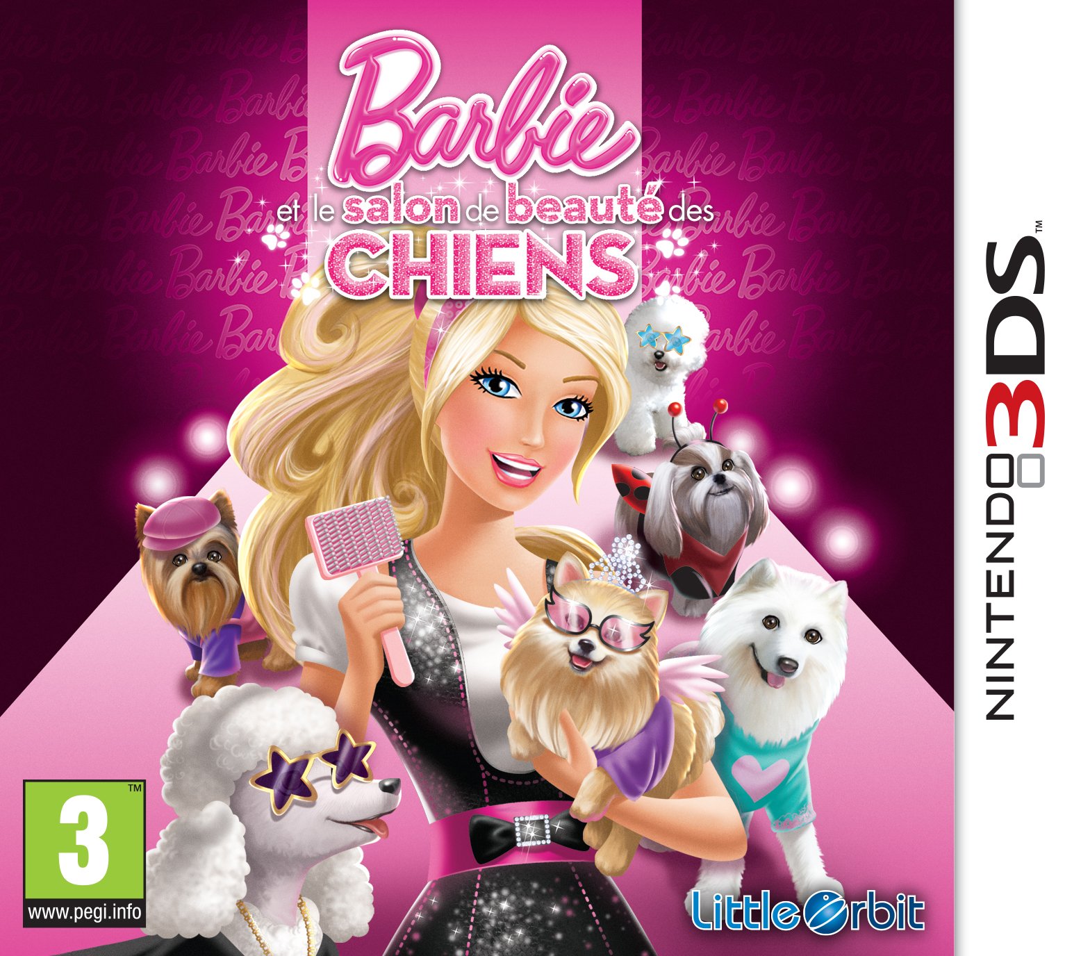 jaquette du jeu vidéo Barbie et le Salon de beauté des chiens