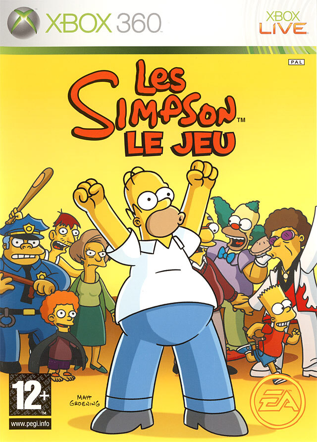 jaquette du jeu vidéo Les Simpson Le Jeu