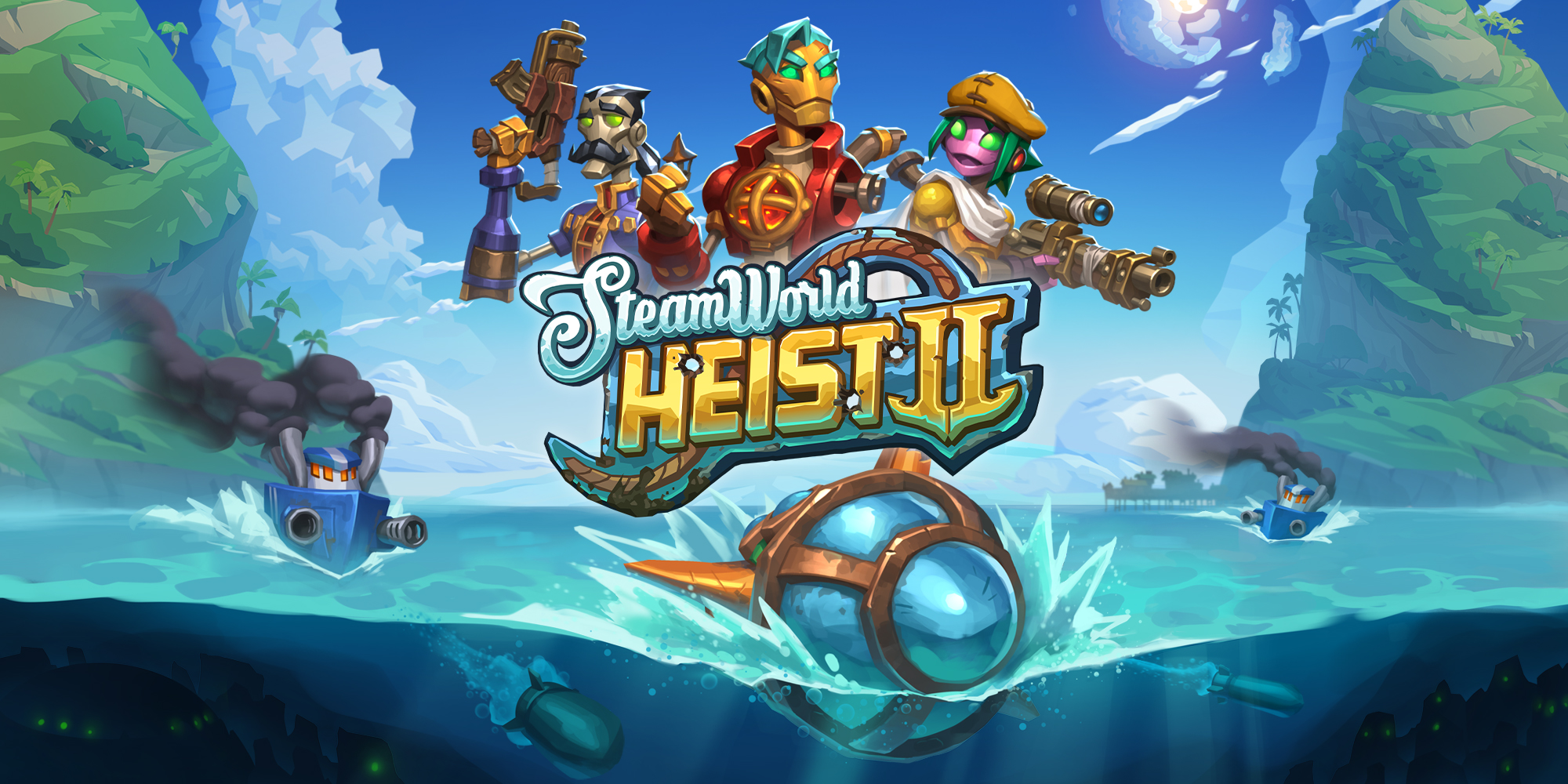 jaquette du jeu vidéo SteamWorld Heist II
