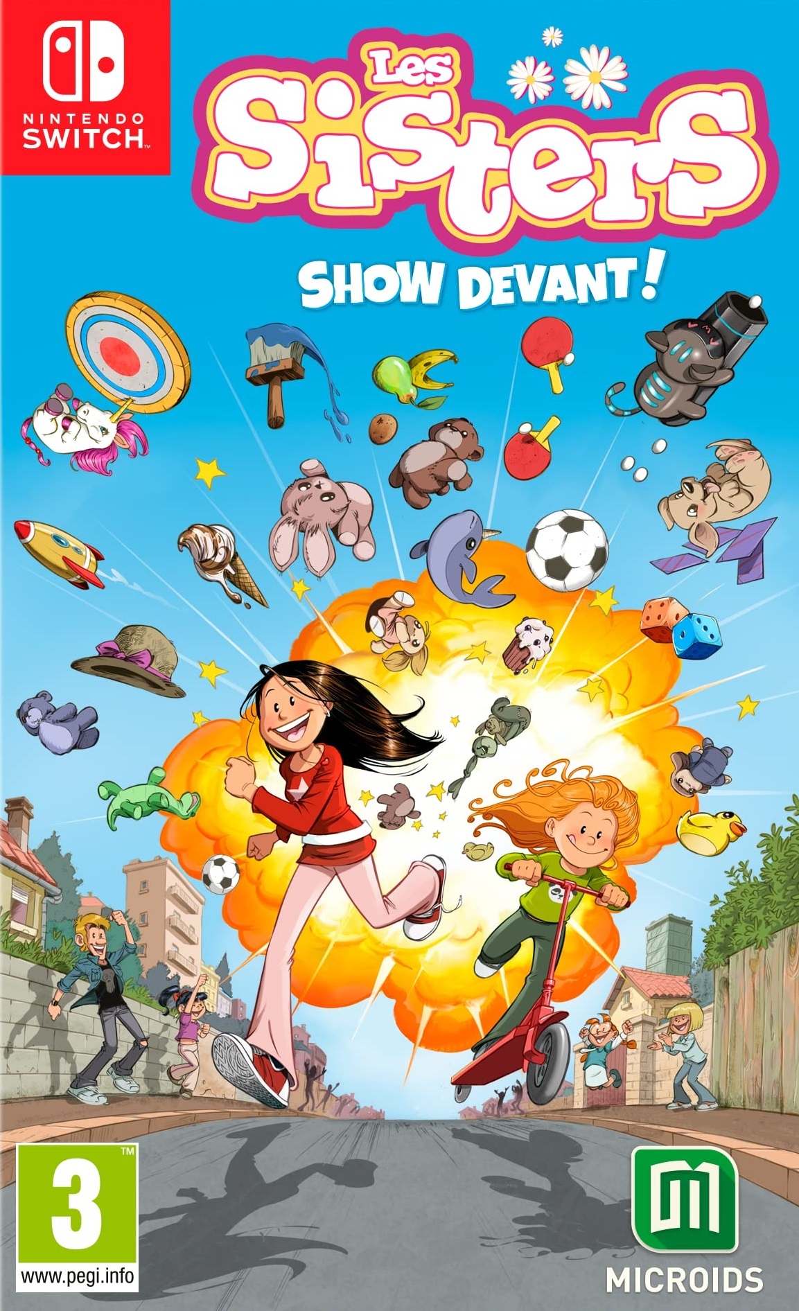 jaquette du jeu vidéo Les Sisters - Show devant !