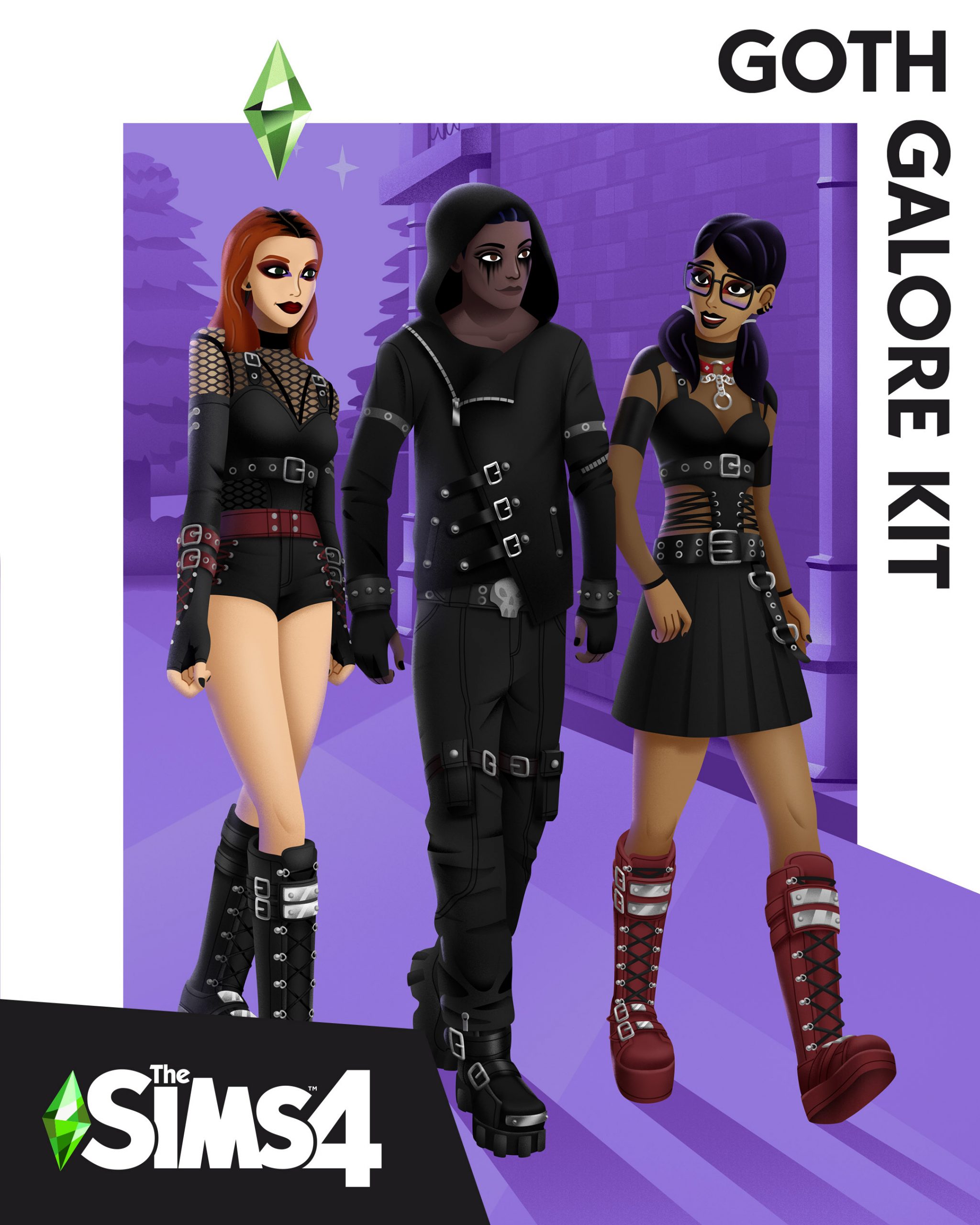 jaquette du jeu vidéo Les SimS 4 : Kit Style Gothique