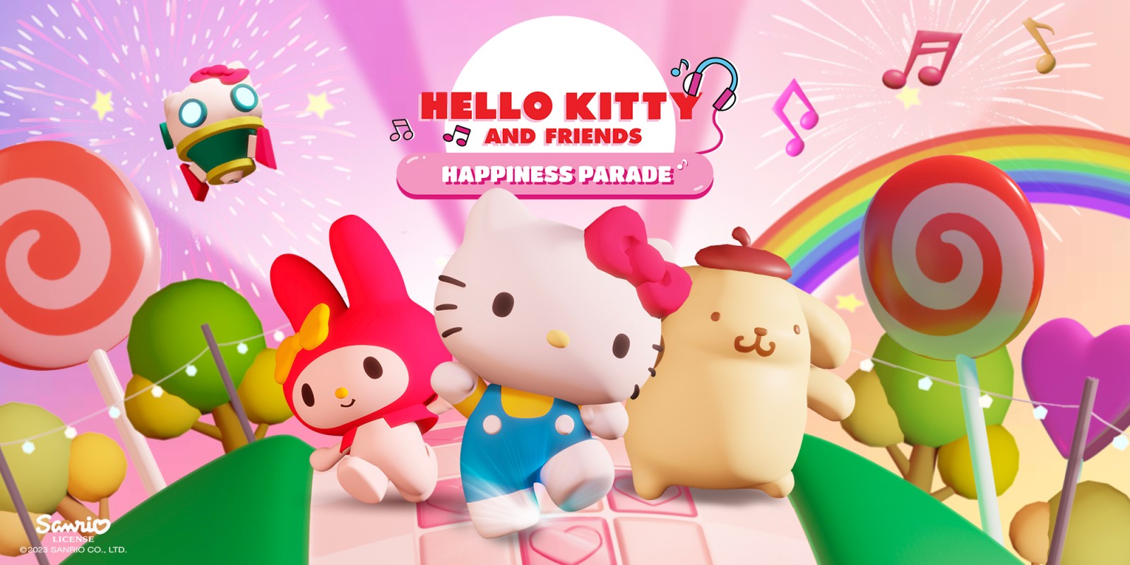 jaquette du jeu vidéo Hello Kitty and Friends Happiness Parade