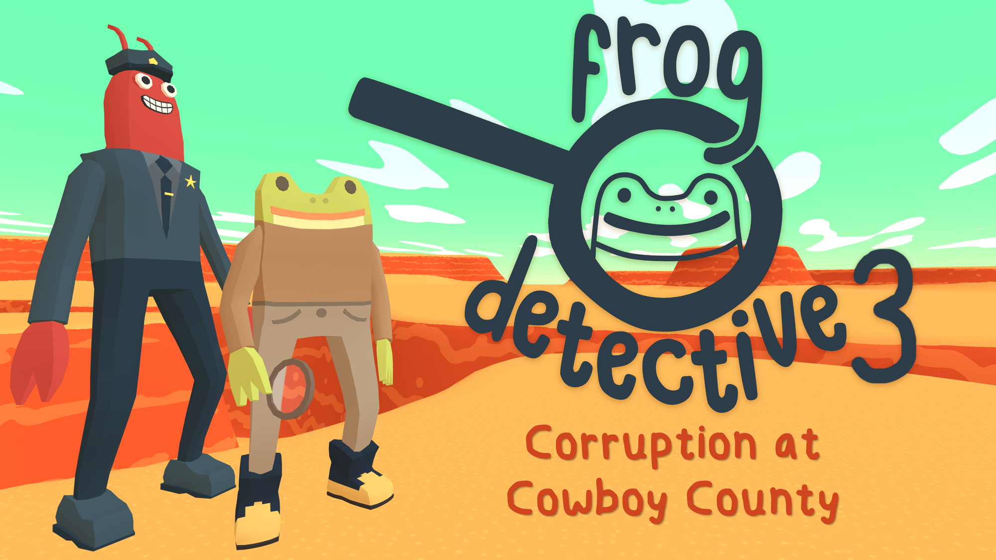 jaquette du jeu vidéo Frog Detective 3 - Corruption à Cow-boy Canyon