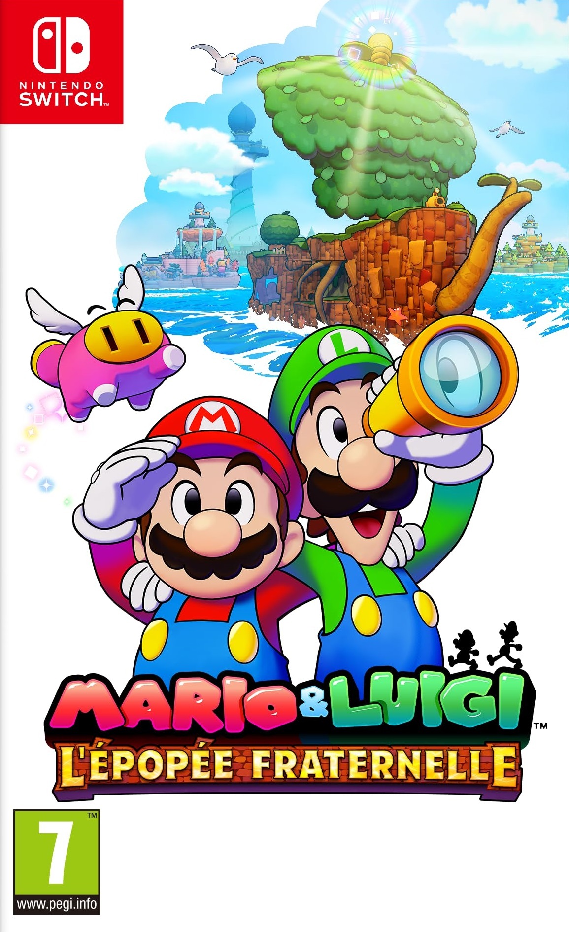 jaquette du jeu vidéo Mario & Luigi : L'épopée fraternelle