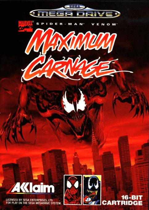 jaquette du jeu vidéo Spider-Man and Venom: Maximum Carnage