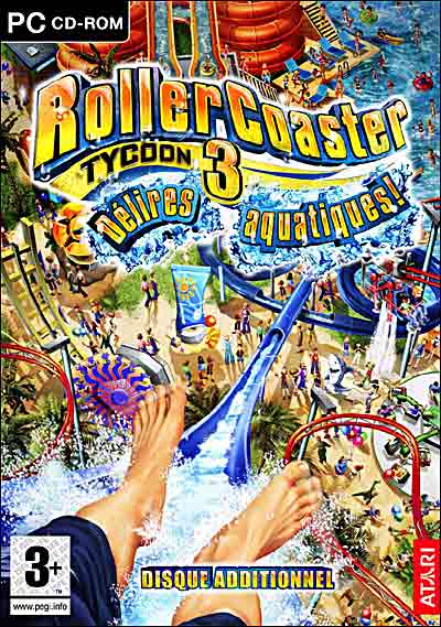 jaquette du jeu vidéo RollerCoaster Tycoon 3 : Délires aquatiques!