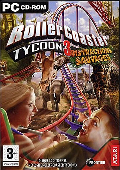 jaquette du jeu vidéo RollerCoaster Tycoon 3 : Distractions sauvages