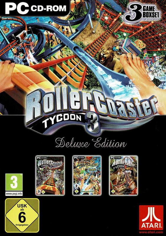 jaquette du jeu vidéo RollerCoaster Tycoon 3 : Deluxe Edition