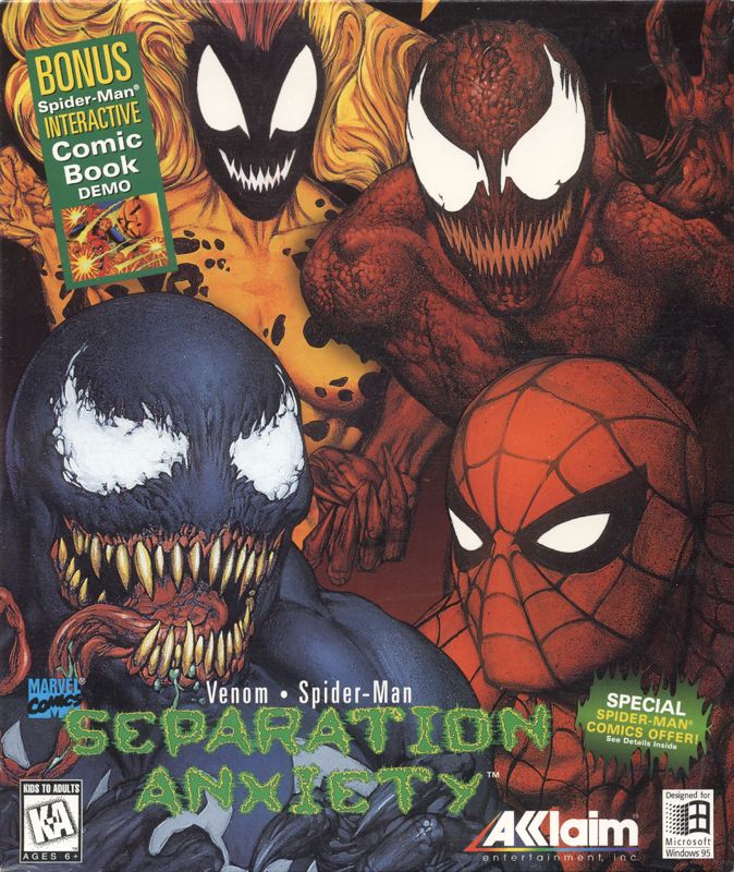 jaquette du jeu vidéo Venom • Spider-Man: Separation Anxiety