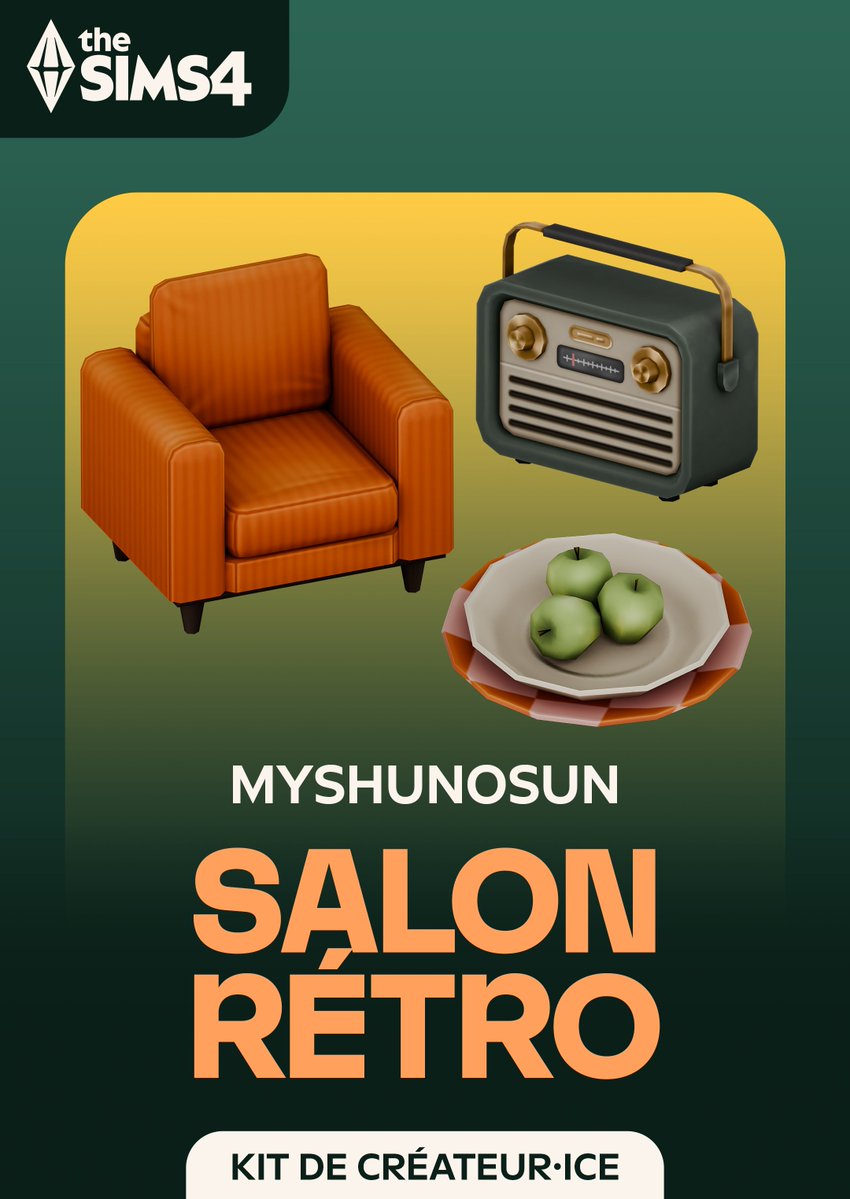 jaquette du jeu vidéo Les Sims 4 Kit Salon Retro