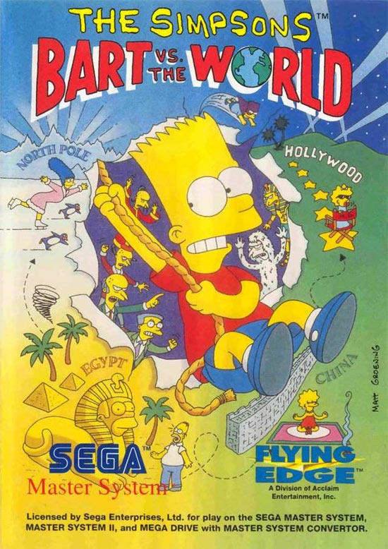 jaquette du jeu vidéo The Simpons: Bart vs The World