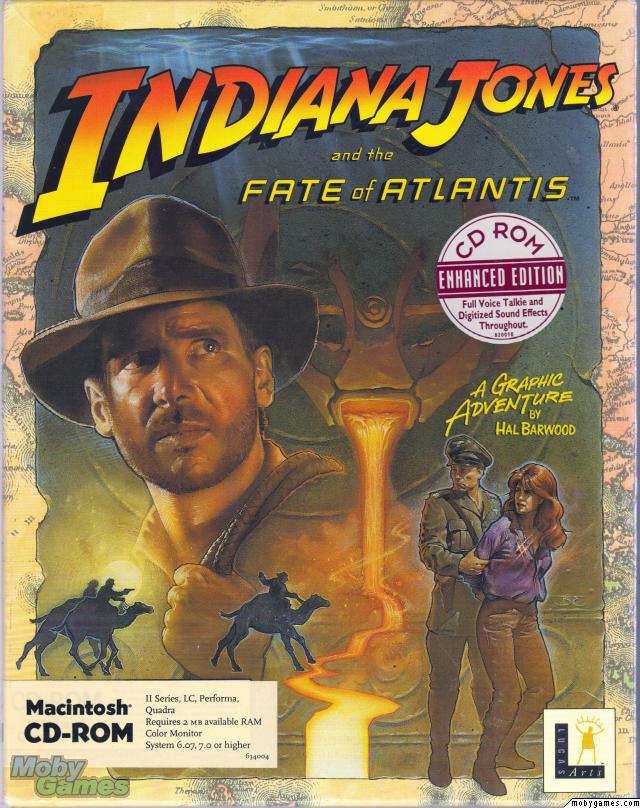 jaquette du jeu vidéo Indiana Jones et le Mystère de l'Atlantide